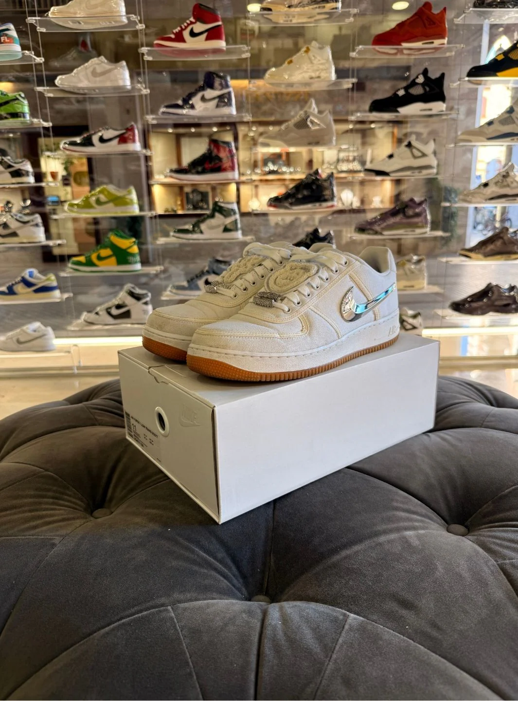 Nike Air Force 1 Low Travis Scott Sail - Usato 8.5/10 - Image 13