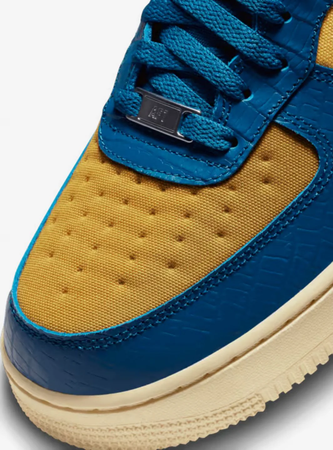 Nike Air Force 1 Low SP Undefeated 5 On It Blue Yellow Croc - Image 3