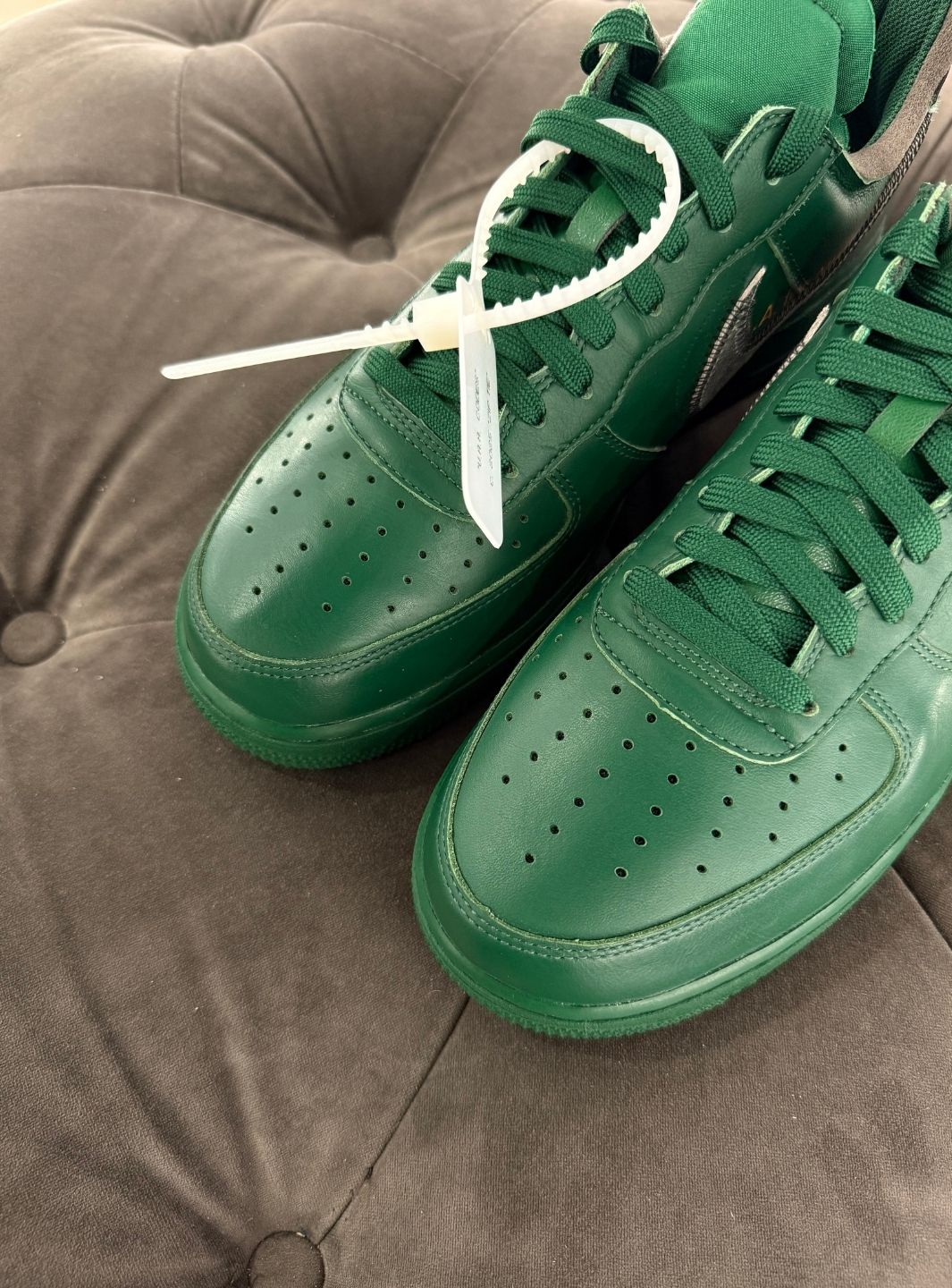 Nike Air Force 1 Low Virgil Abloh Archives Codes Pine Green - Usato 9.9/10 - Image 11