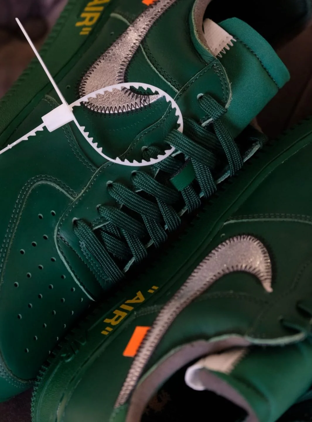 Nike Air Force 1 Low Virgil Abloh Archives Codes Pine Green - Usato 9.9/10 - Image 26