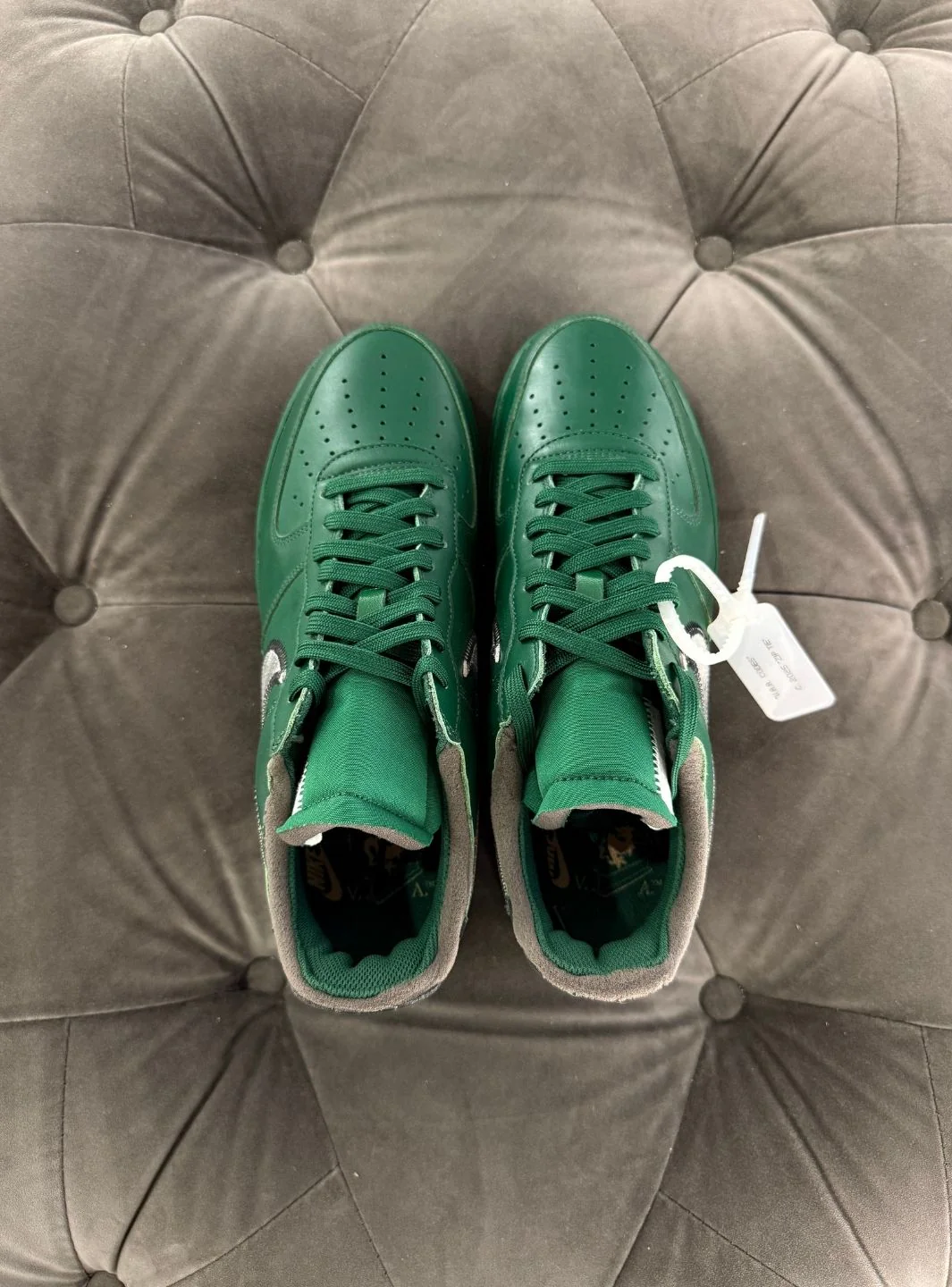 Nike Air Force 1 Low Virgil Abloh Archives Codes Pine Green - Usato 9.9/10 - Image 5