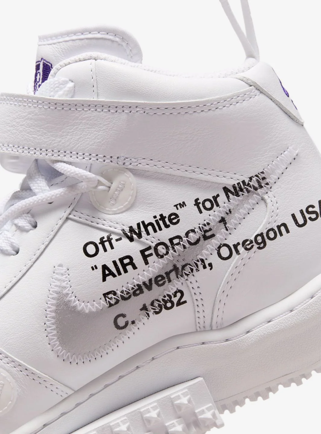 Nike Air Force 1 Mid Off-White Graffiti White - Image 4