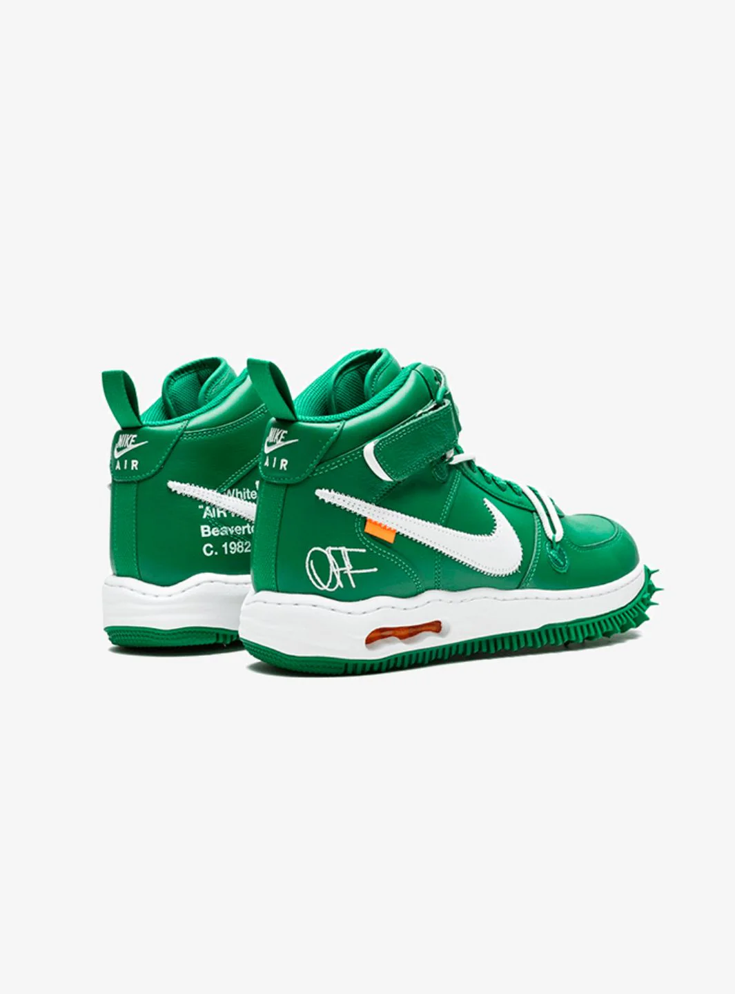 Nike Air Force 1 Mid Off-White Pine Green - Image 3