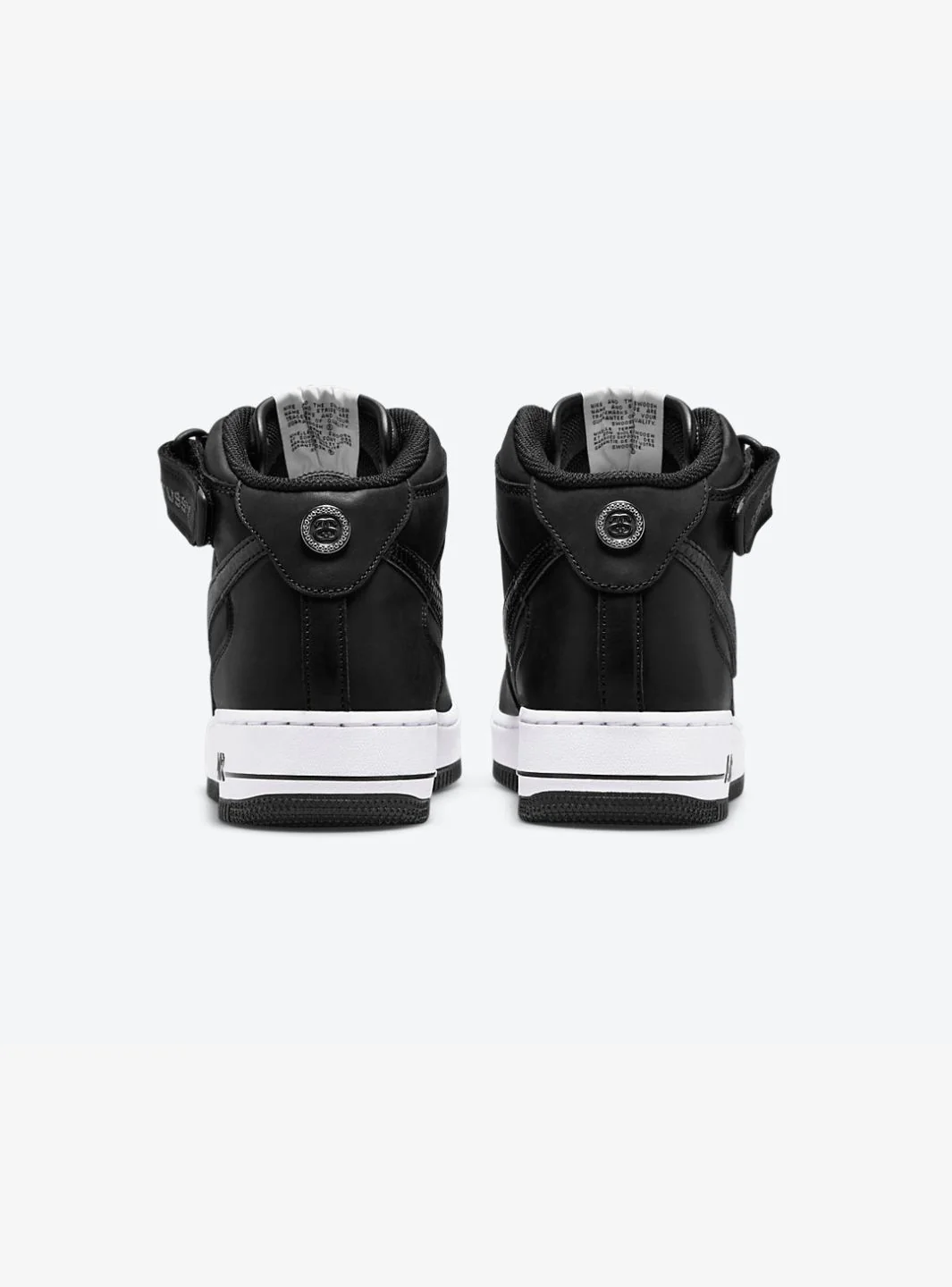 Nike Air Force 1 Mid Stussy Black White - Image 6