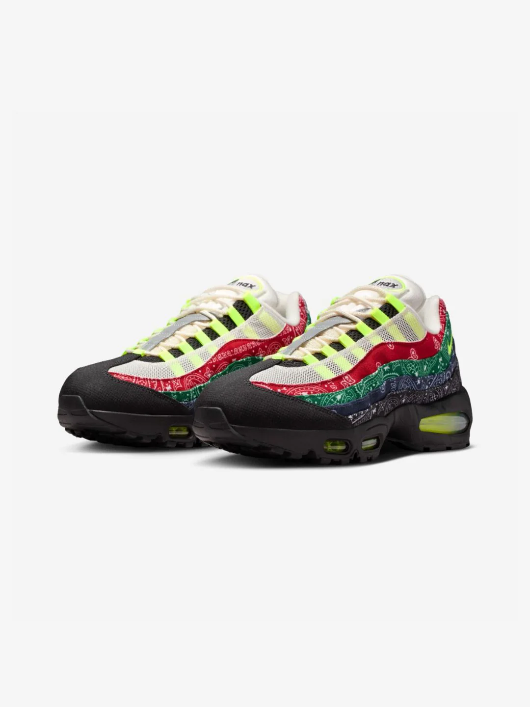 Nike Air Max 95 OG Big Bubble Neon Paisley Bandana - Image 2