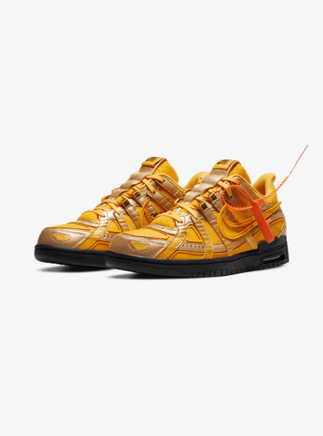 Nike Air Rubber Dunk Off-White University Gold - Image 2