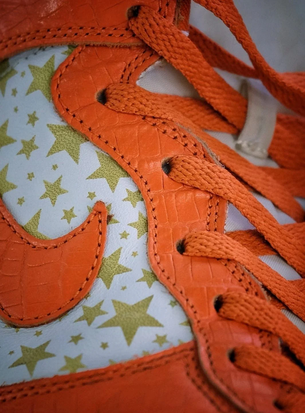 Nike Dunk High Pro SB Supreme Orange Stars - Usato 9/10 - Image 16