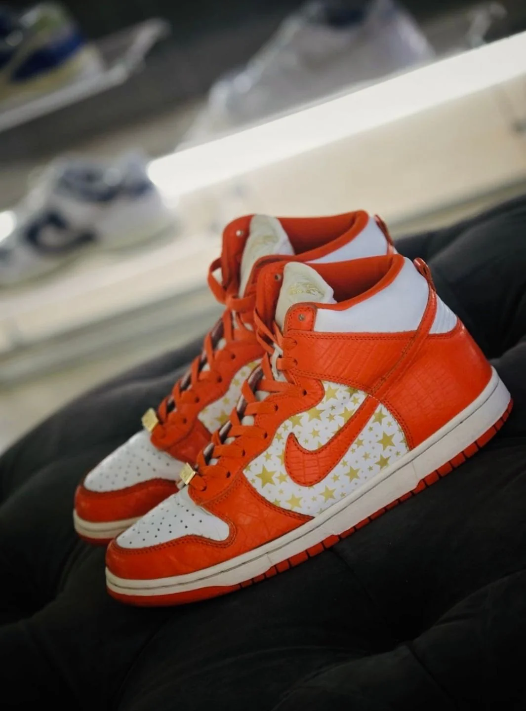 Nike Dunk High Pro SB Supreme Orange Stars - Usato 9/10 - Image 22