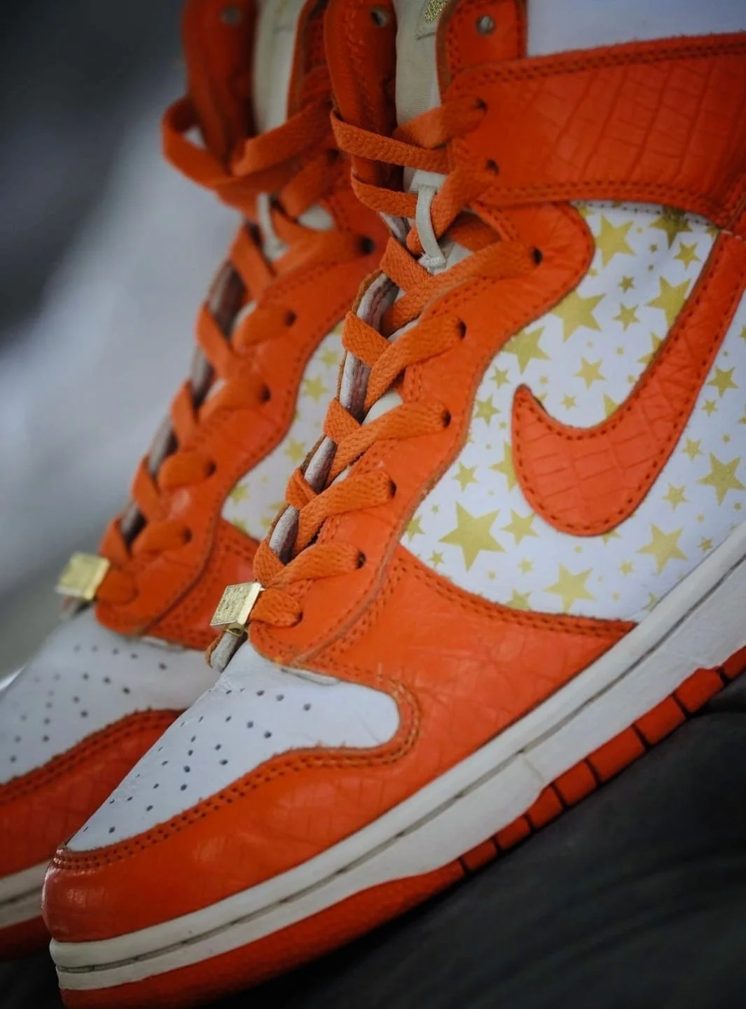 Nike Dunk High Pro SB Supreme Orange Stars - Usato 9/10 - Image 23