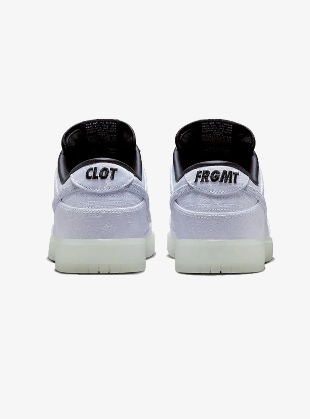 Nike Dunk Low CLOT Fragment White - Image 8