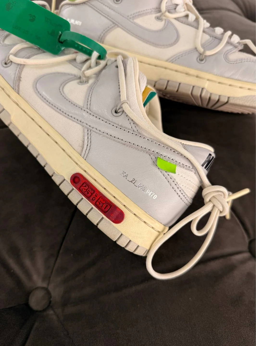Nike Dunk Low Off-White Lot 25 - Usato 8.5/10 - Image 14