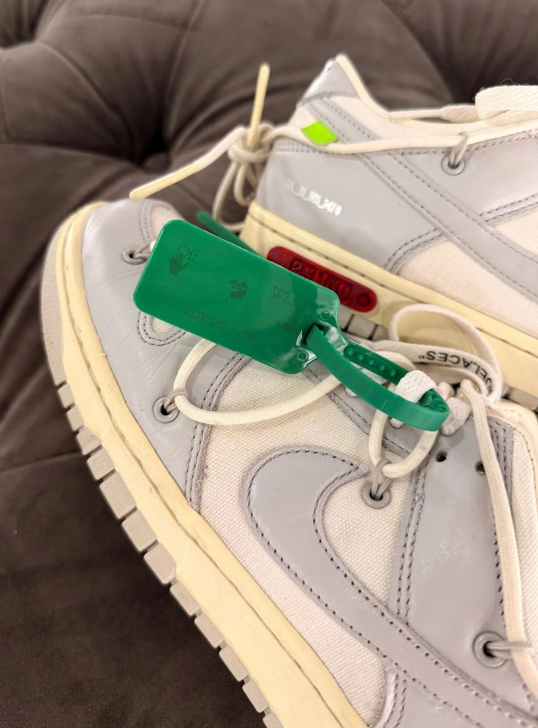 Nike Dunk Low Off-White Lot 25 - Usato 8.5/10 - Image 18