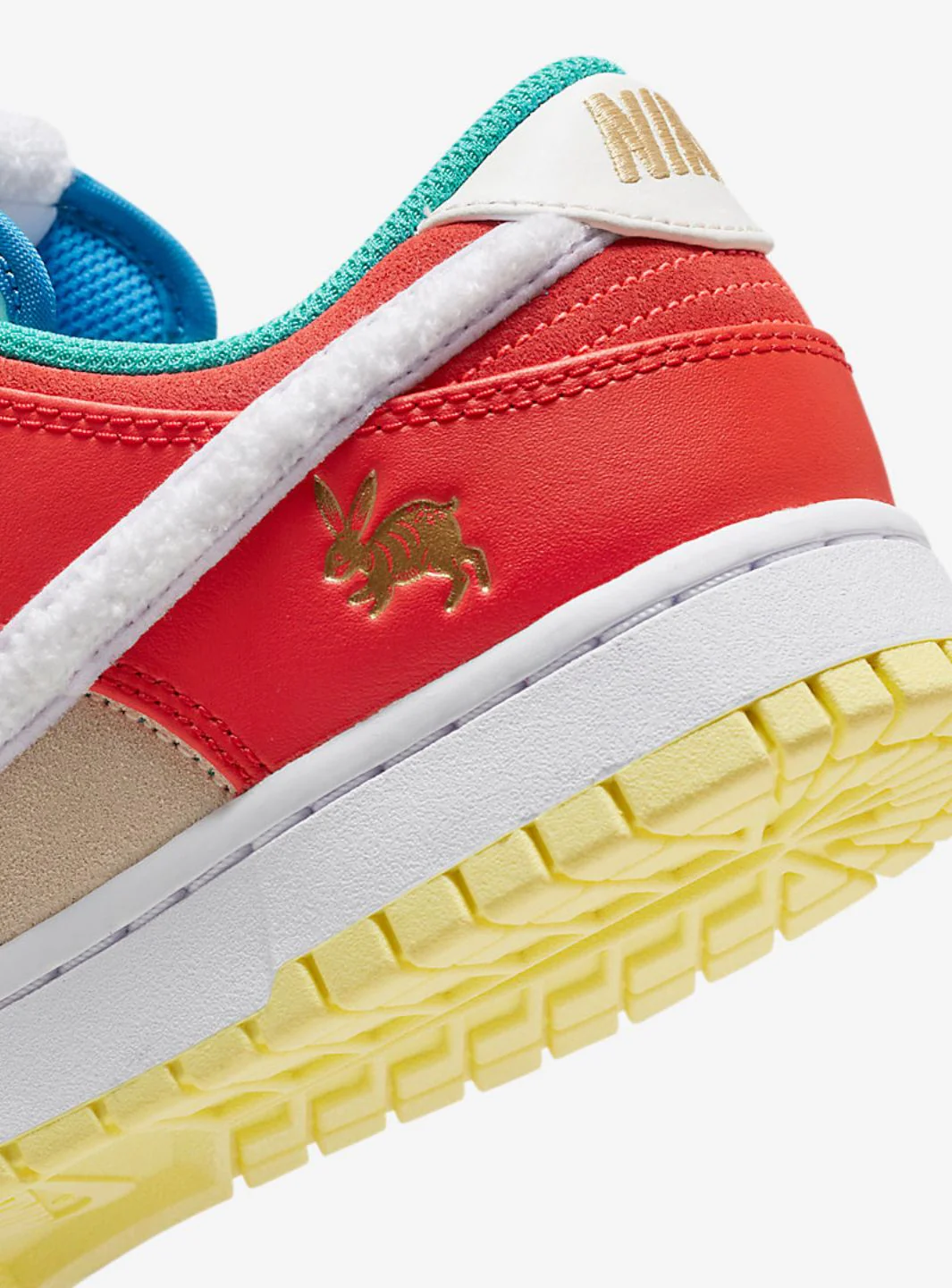 Nike Dunk Low Retro PRM Year of the Rabbit Blue Orange Cream - Image 5
