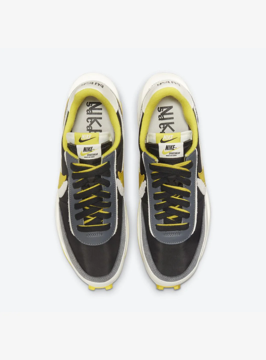 Nike LD Waffle Sacai Undercover Black Bright Citron - Image 4