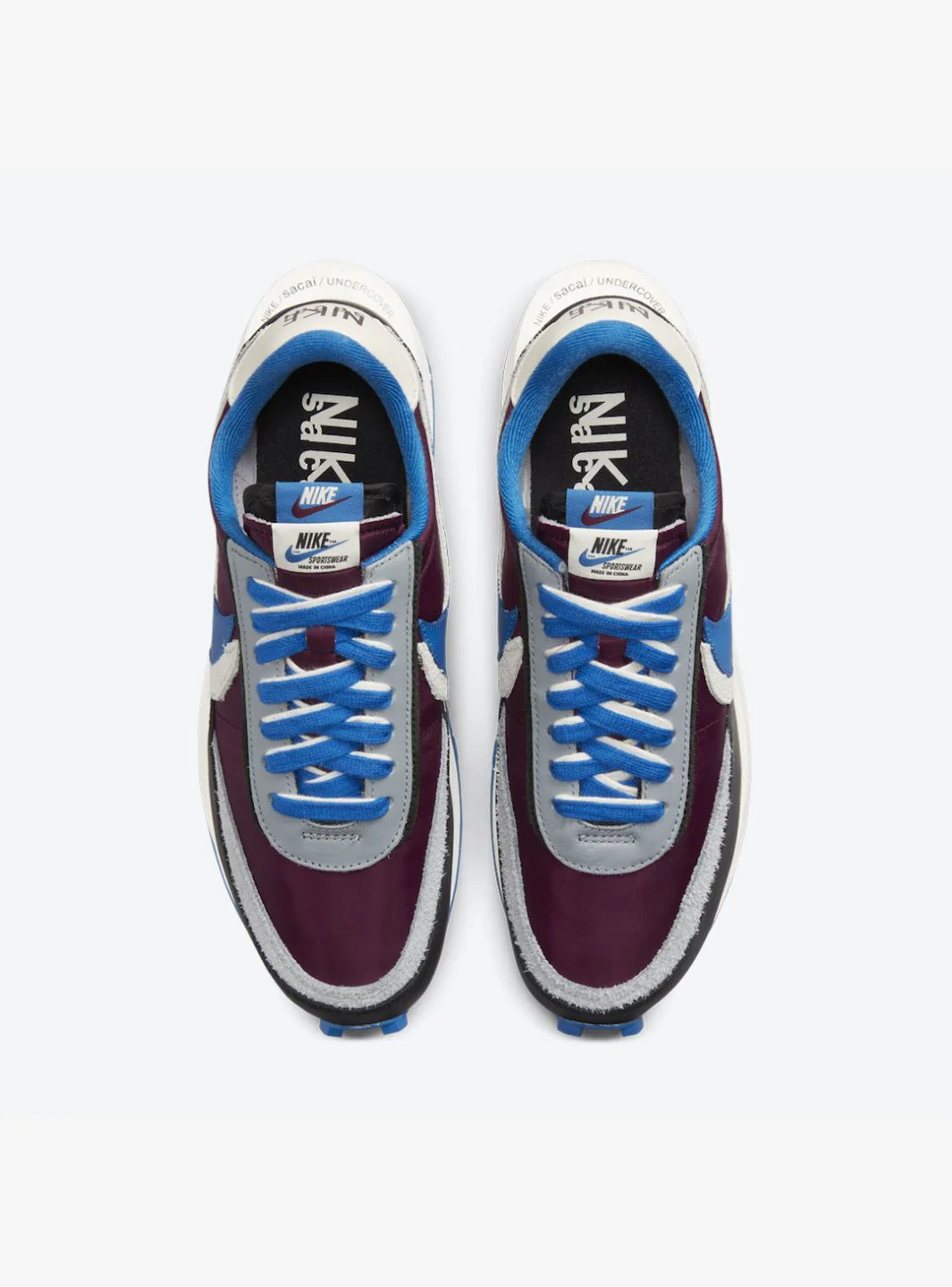 Nike LD Waffle Sacai Undercover Night Maroon Team Royal - Image 4