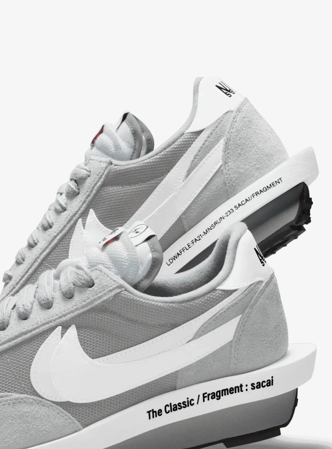 Nike LD Waffle SF Sacai Fragment Grey - Image 8