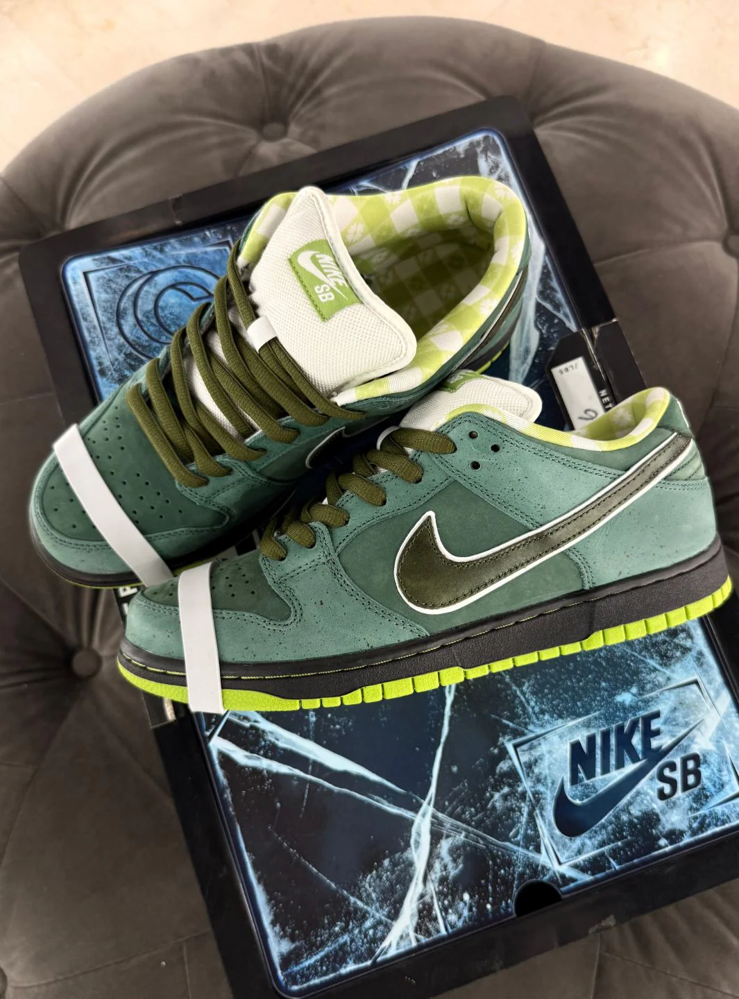 Nike SB Dunk Low Concepts Green Lobster (Special Box) - Usato 9.5/10 - Image 8