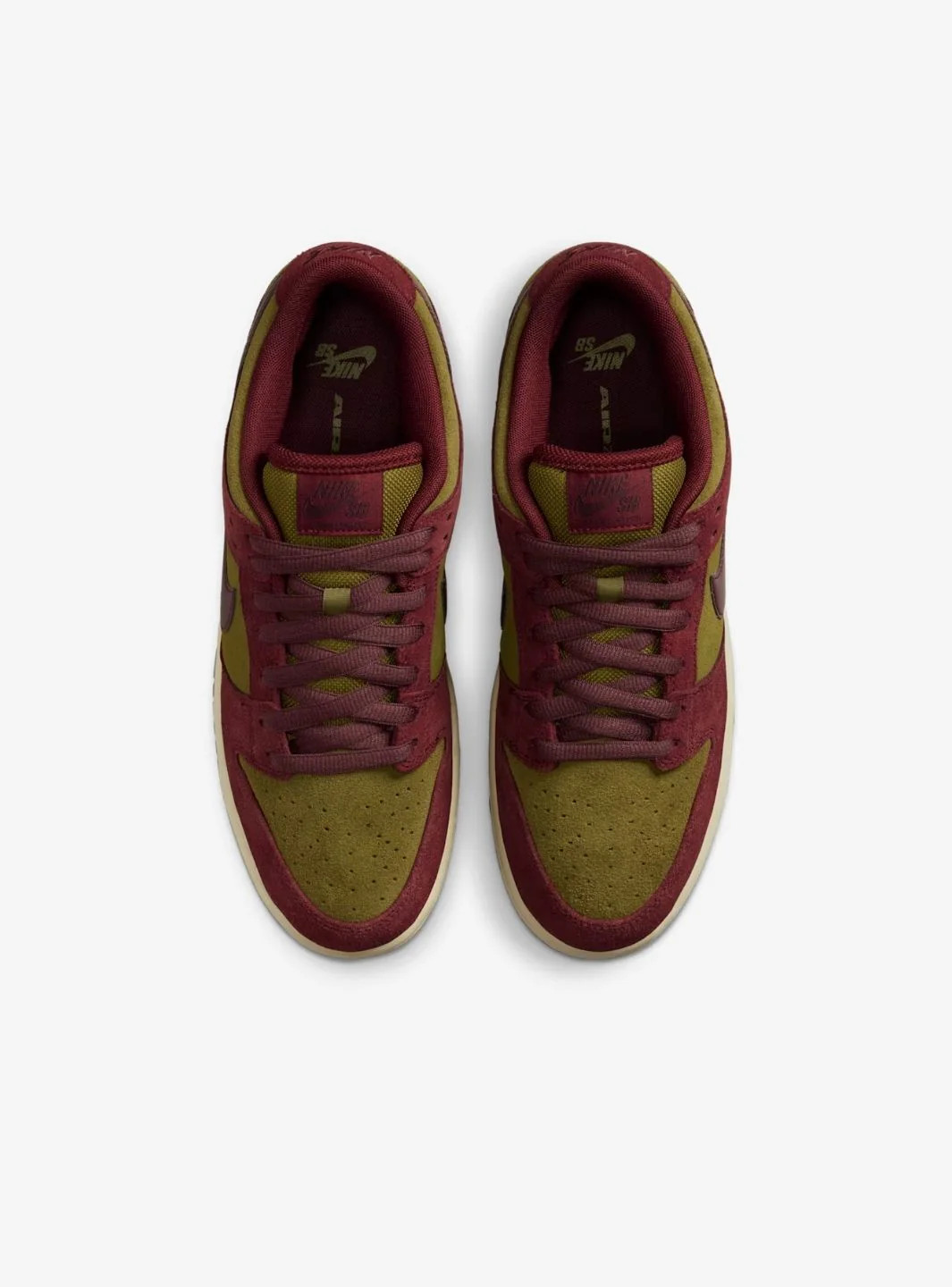 Nike SB Dunk Low Dark Team Red Olive Flak - Image 4
