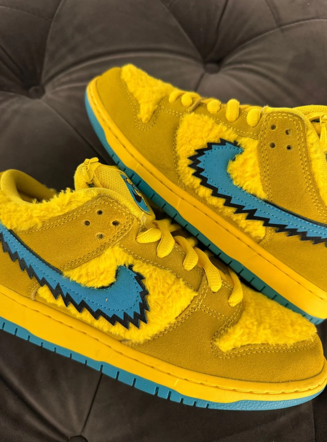 Nike SB Dunk Low Grateful Dead Bears Opti Yellow - Usato 9/10 - Image 10