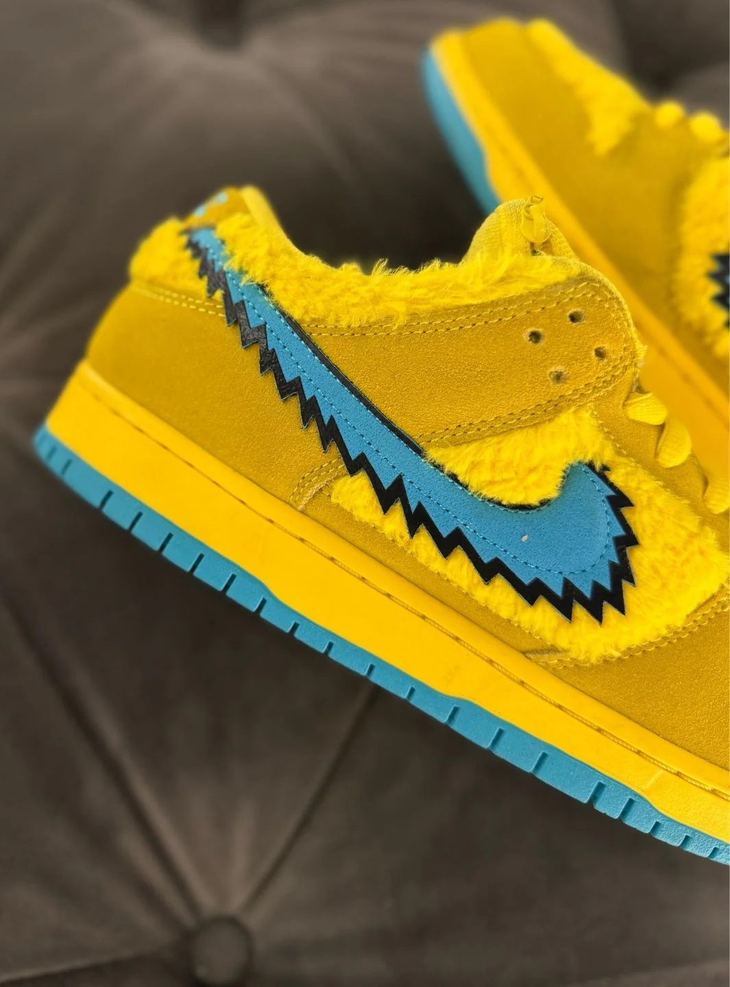 Nike SB Dunk Low Grateful Dead Bears Opti Yellow - Usato 9/10 - Image 13