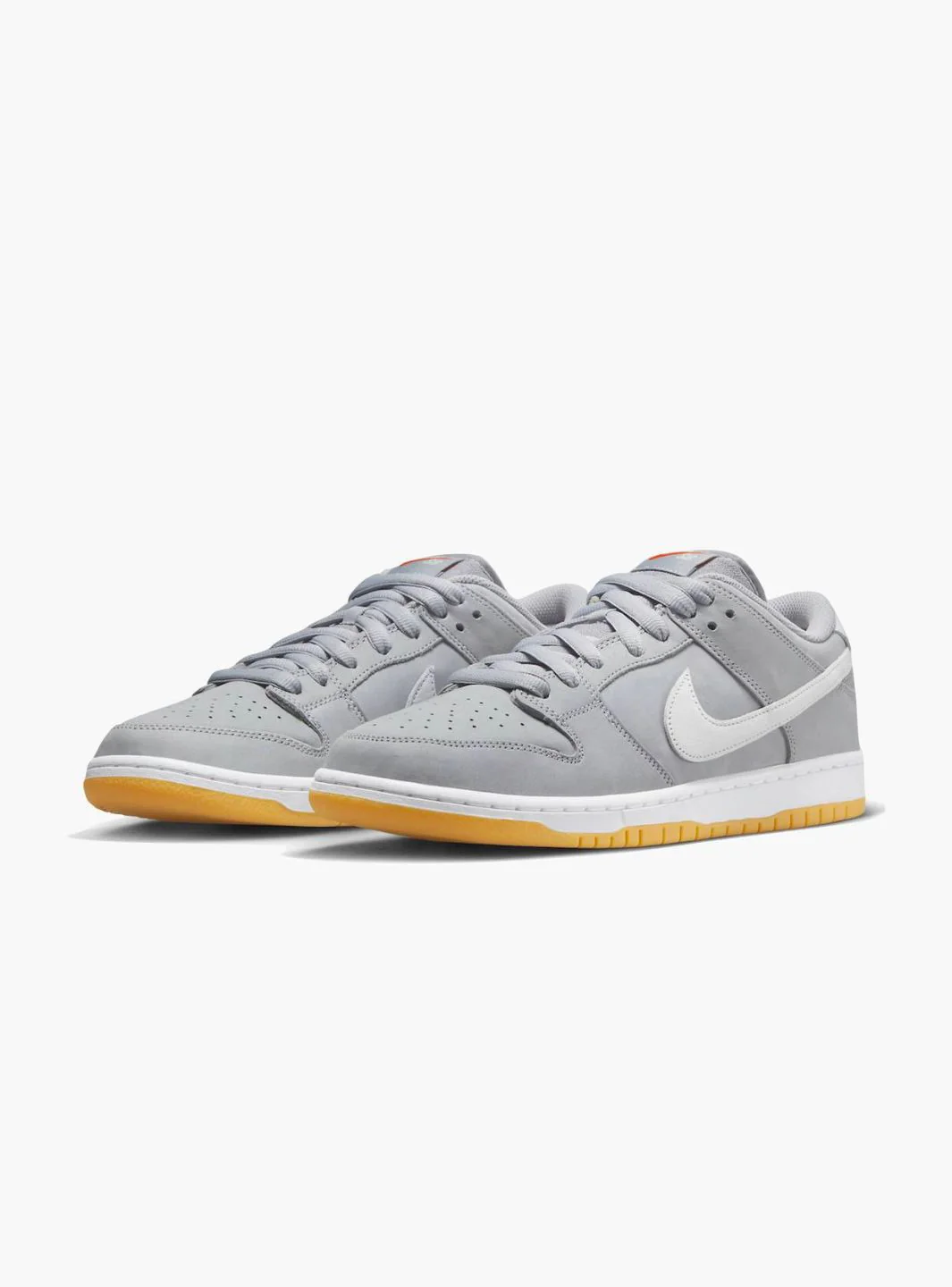Nike SB Dunk Low Pro ISO Orange Label Wolf Grey Gum - Image 2