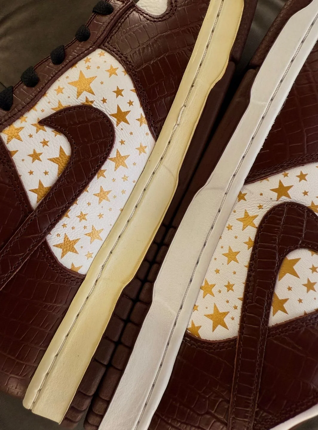 Nike SB Dunk Low Supreme Stars Barkroot Brown (2021) - Usato 10/10 - Image 8