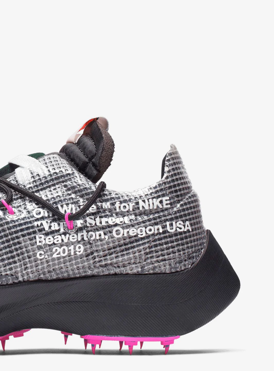 Nike Vapor Street Off-White Black Laser Fuchsia - Image 7