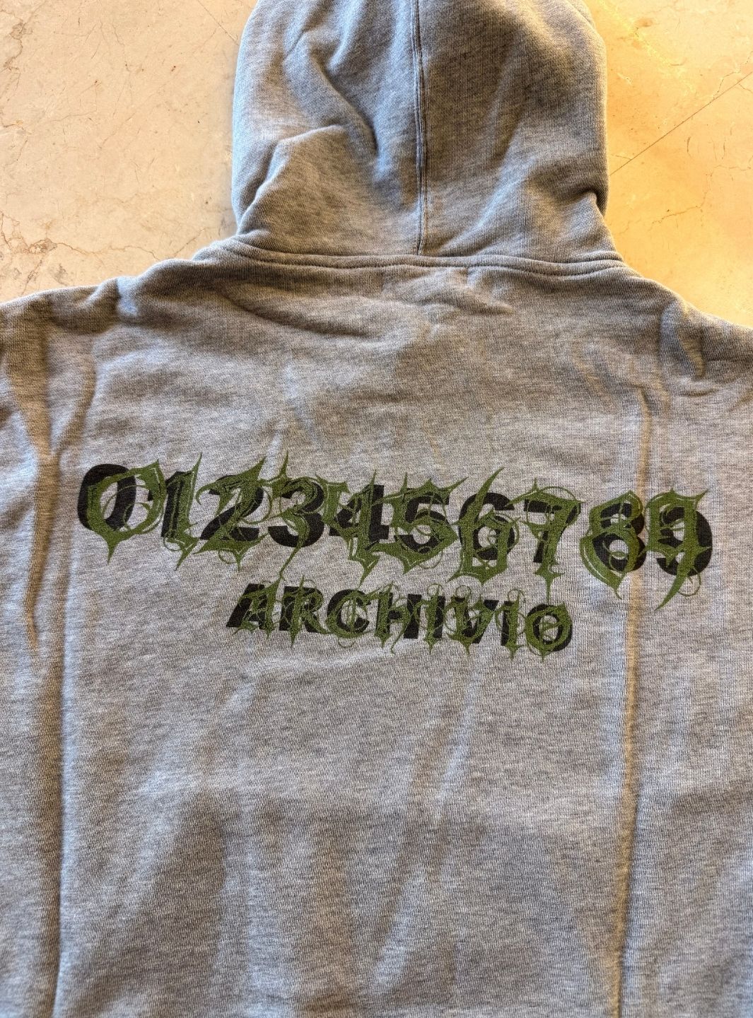Numeri Archivio Hooded Sweatshirt Grey Melange Camo - Image 8