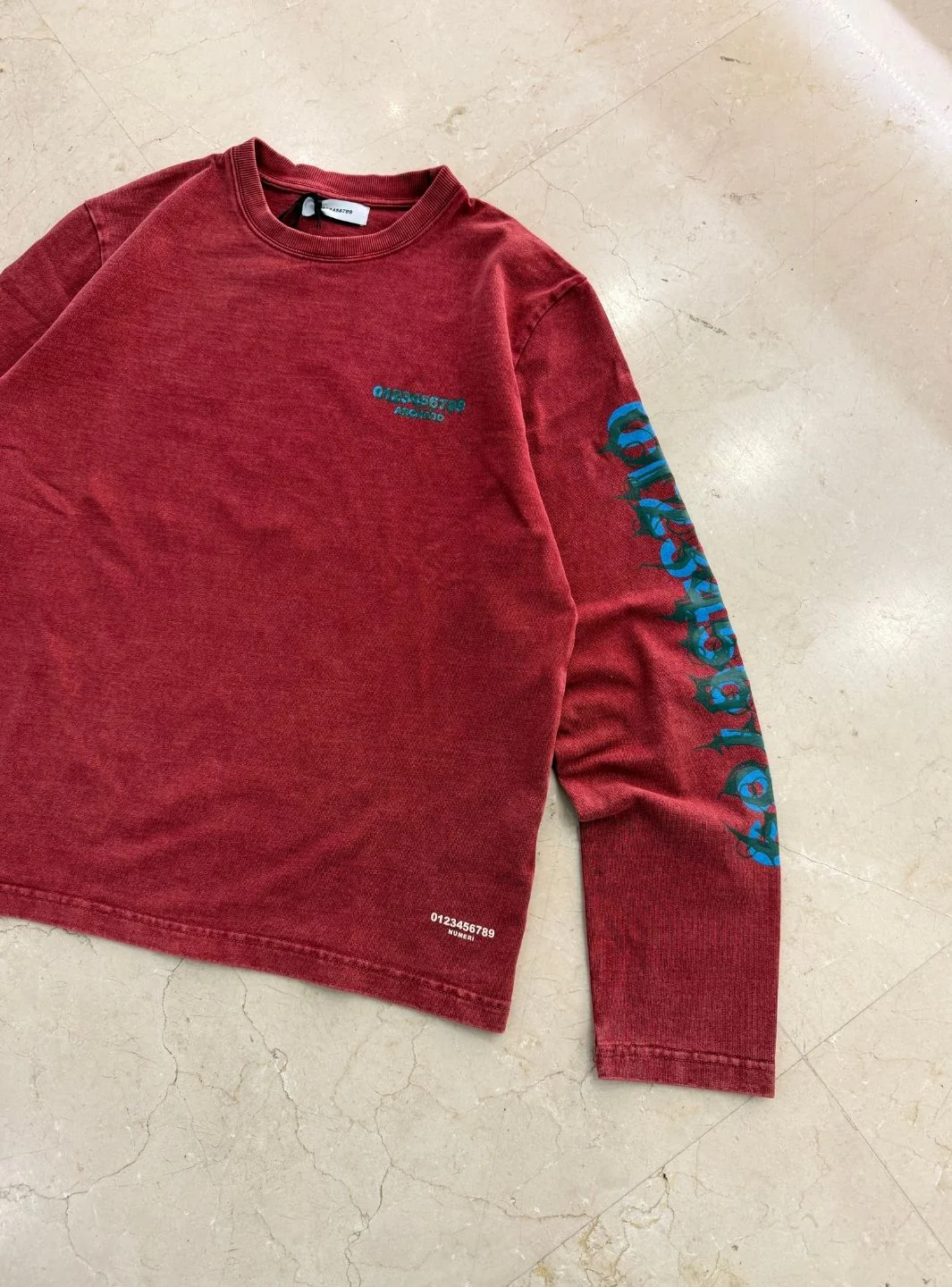 Numeri Archivio Longsleeve Burgundy - Image 6