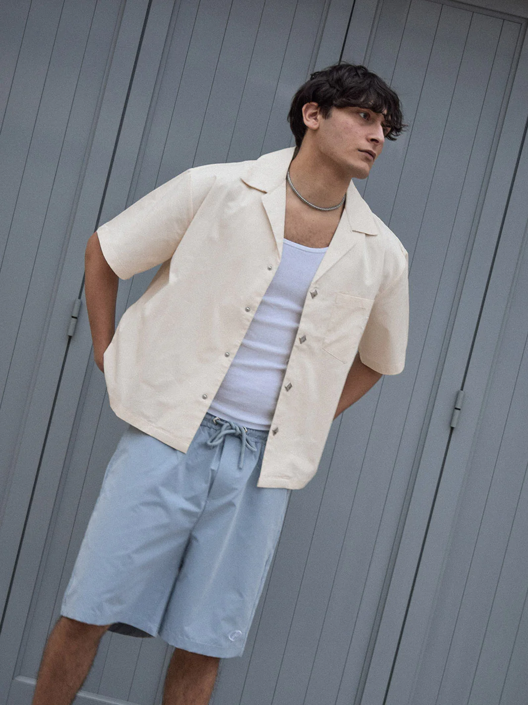 Pantalón Bowling Shirt Cream - Image 6