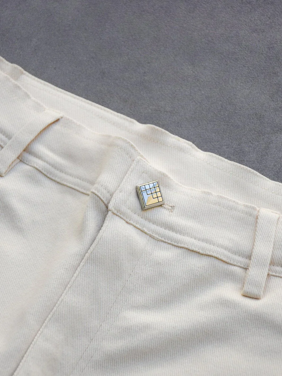 Pantalón Cargo Pant Cream - Image 5
