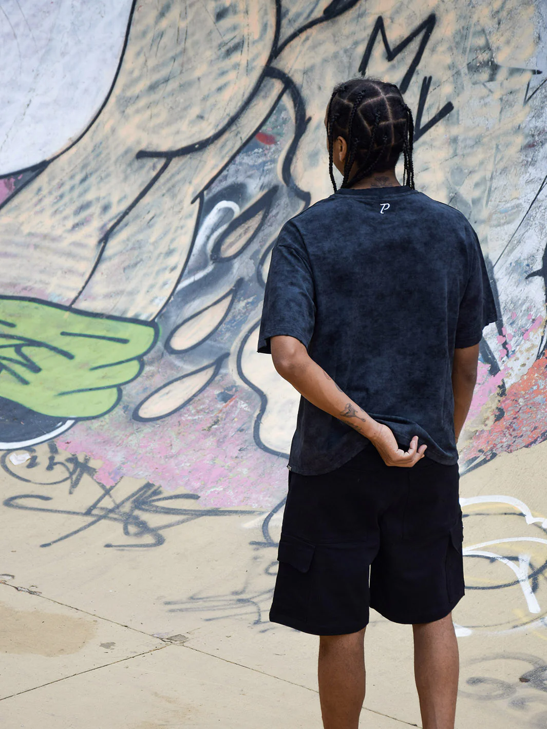 Pantalón Distressed Stone Washed T-Shirt Black - Image 11