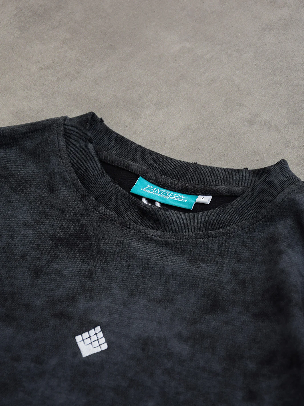 Pantalón Distressed Stone Washed T-Shirt Black - Image 6