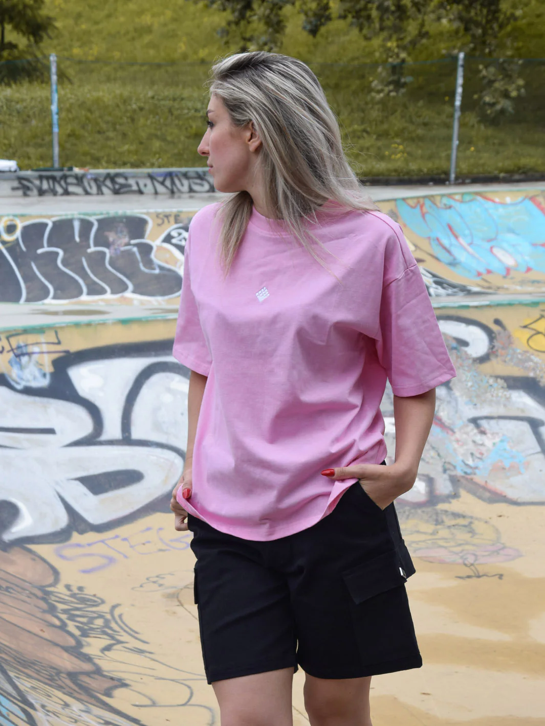 Pantalón Less Perfection More Authencity Stone Washed T-Shirt Pink - Image 3