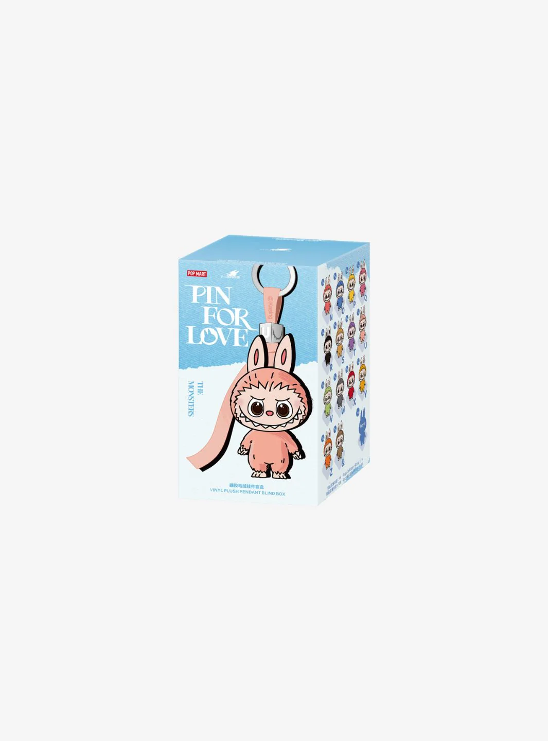 Pop Mart Labubu The Monsters Pin for Love Series Vinyl Plush Pendant (N-Z) Sealed Case (14 Blind Box) - Image 2
