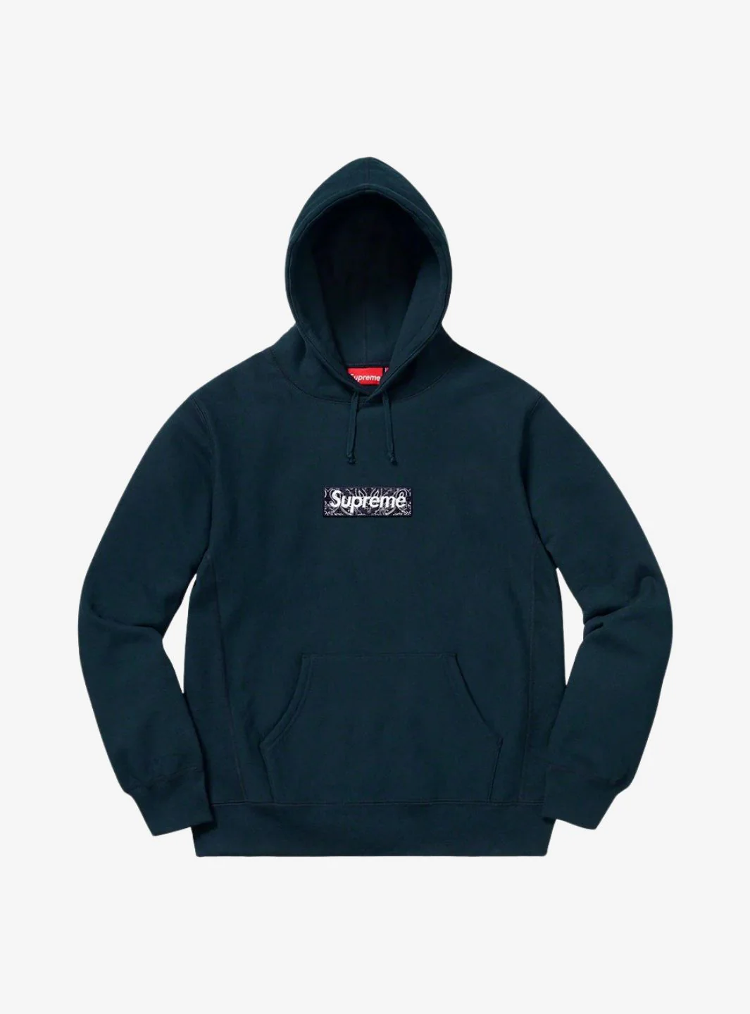 Supreme Bandana Box Logo Hooded Sweatshirt Navy