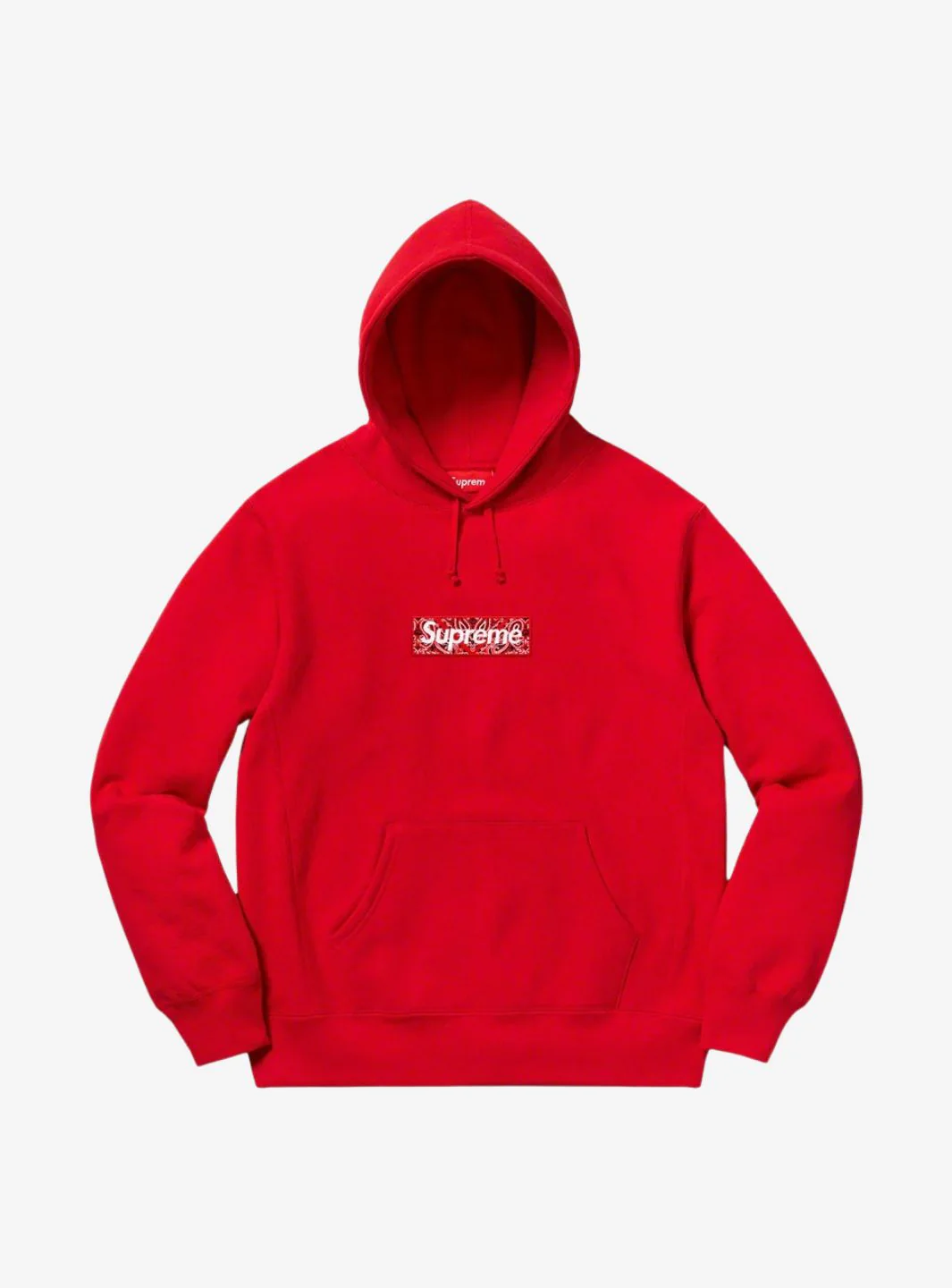 Supreme Bandana Box Logo Hooded Sweatshirt Red