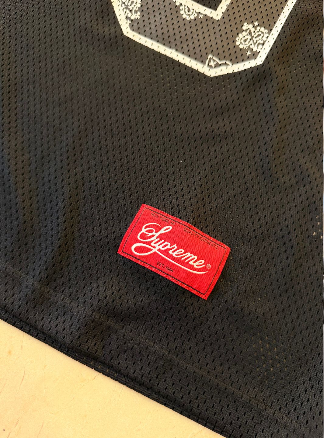 Supreme Bandana Football Jersey Black - Image 8