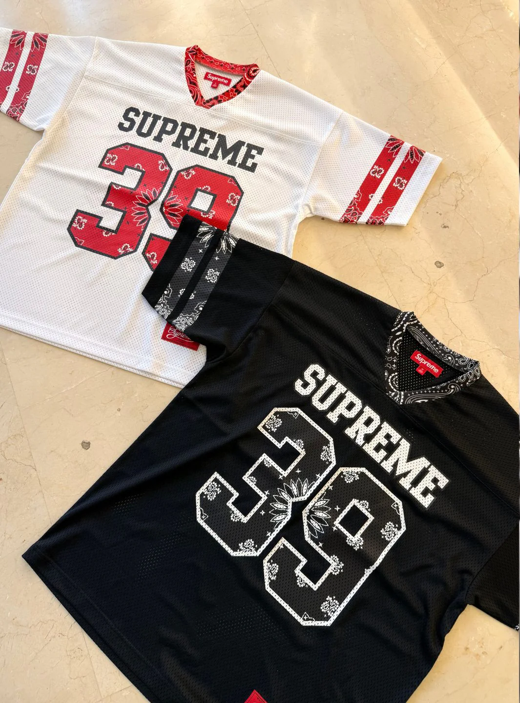 Supreme Bandana Football Jersey White - Image 6