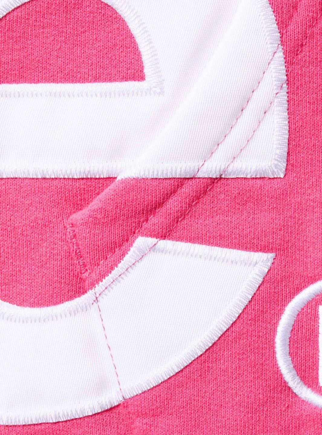 Supreme Big Logo Zip Up Hooded Sweatshirt Magenta - Image 3
