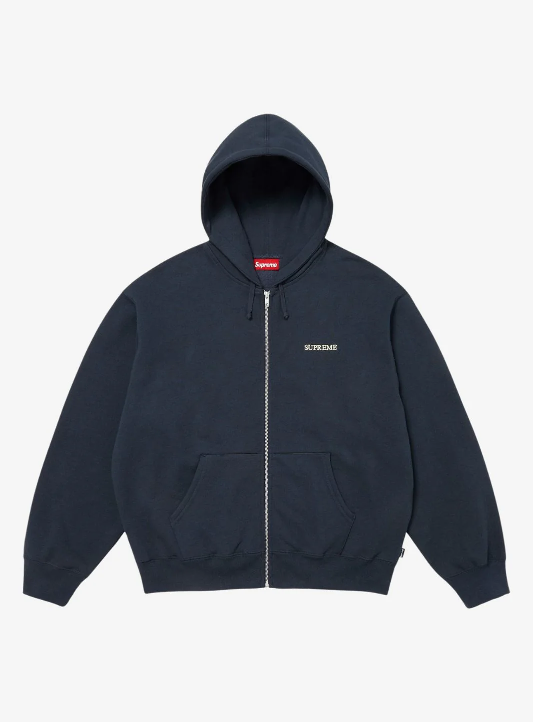 Supreme IDGAF Zip Up Hooded Sweatshirt Navy