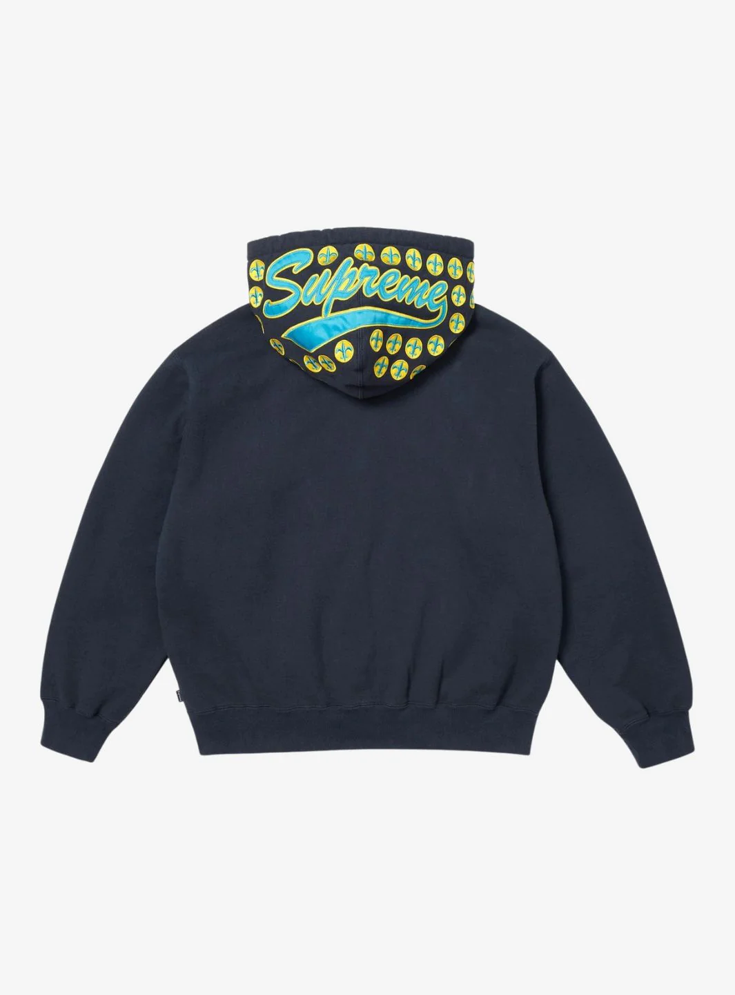 Supreme League Champs Zip Up Hooded Sweatshirt Navy - Image 2