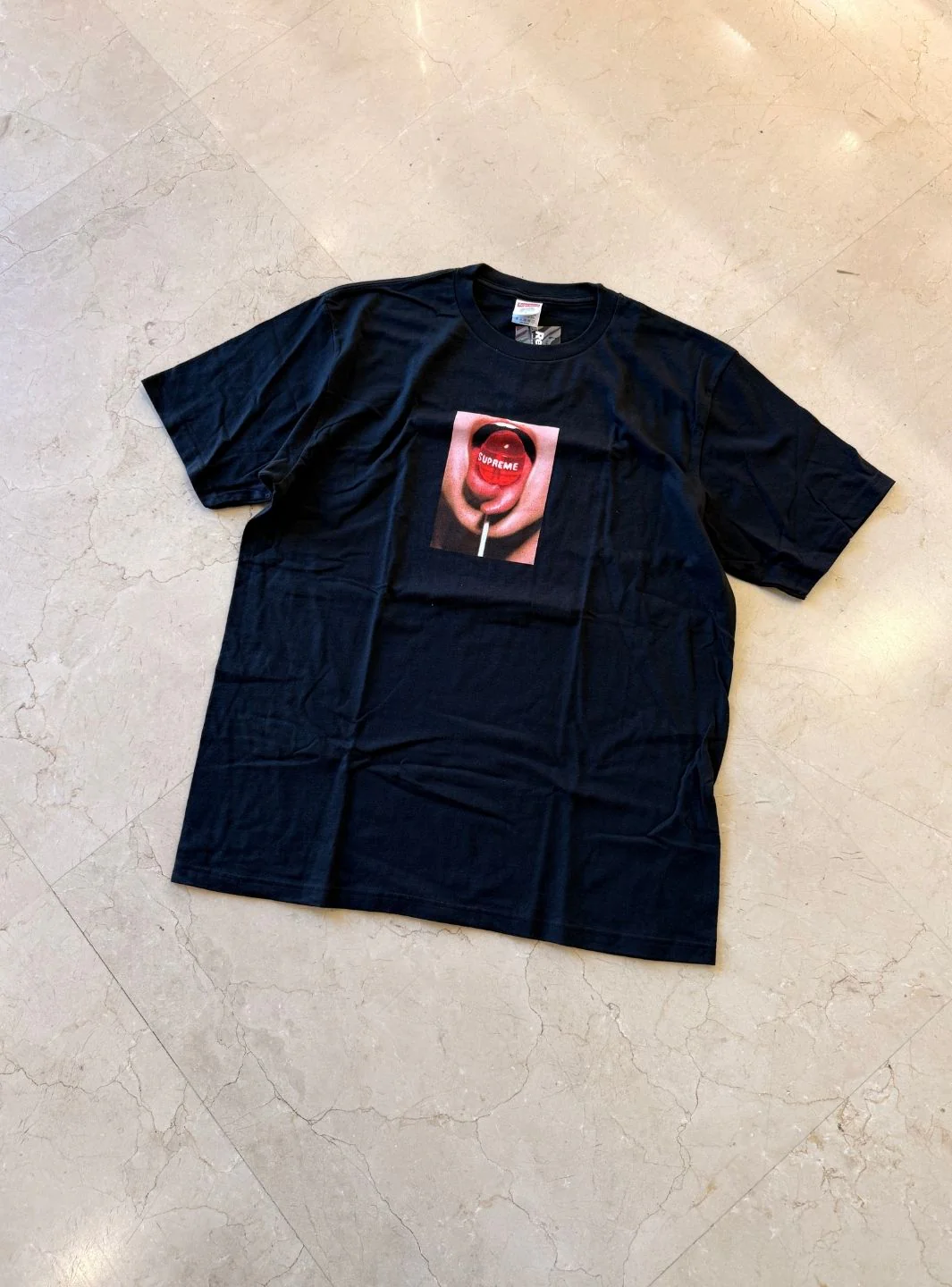 Supreme Lollipop T-Shirt Black - Image 2