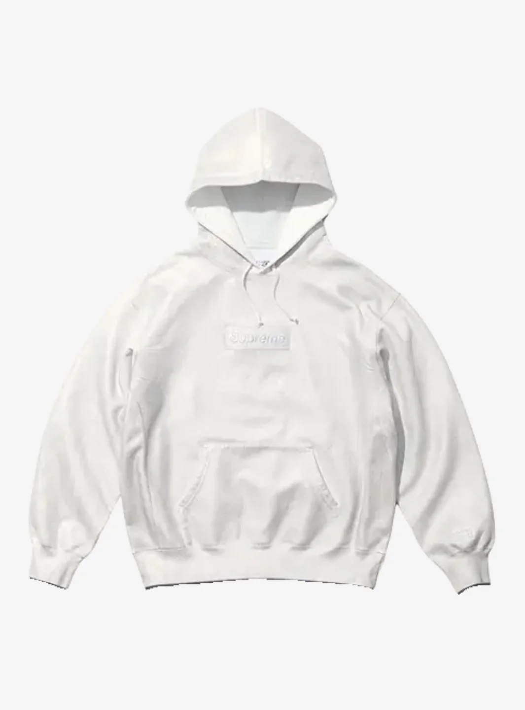 Supreme MM6 Maison Margiela Foil Box Logo Hooded Sweatshirt White