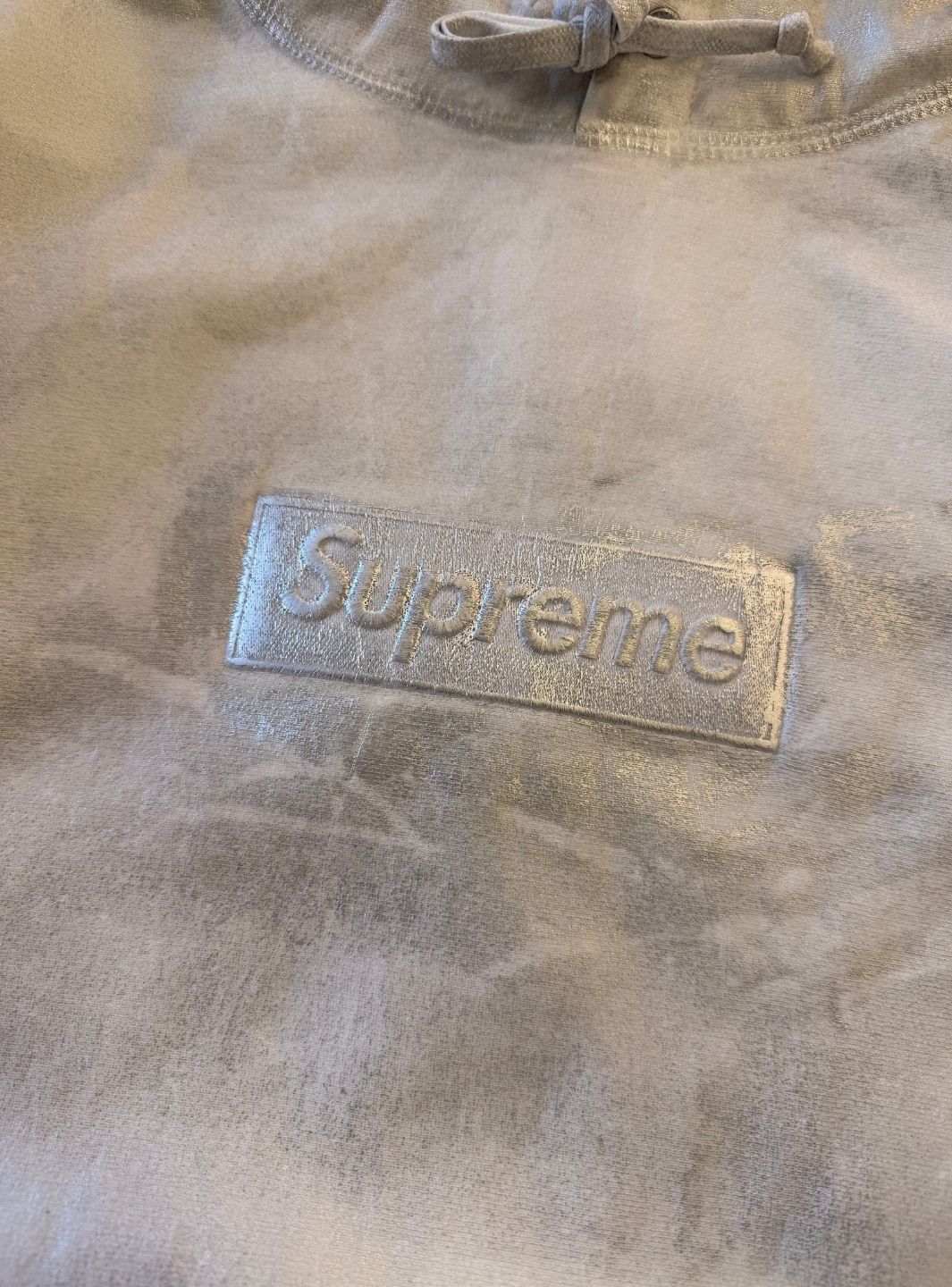 Supreme MM6 Maison Margiela Foil Box Logo Hooded Sweatshirt White - Image 7