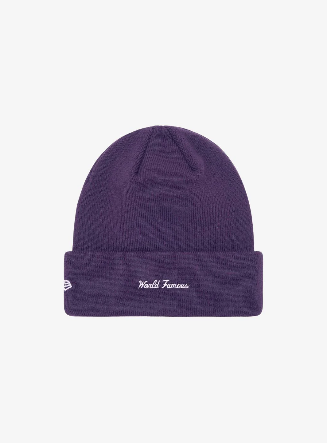 Supreme New Era Box Logo Beanie Dark Purple (FW23) - Image 2