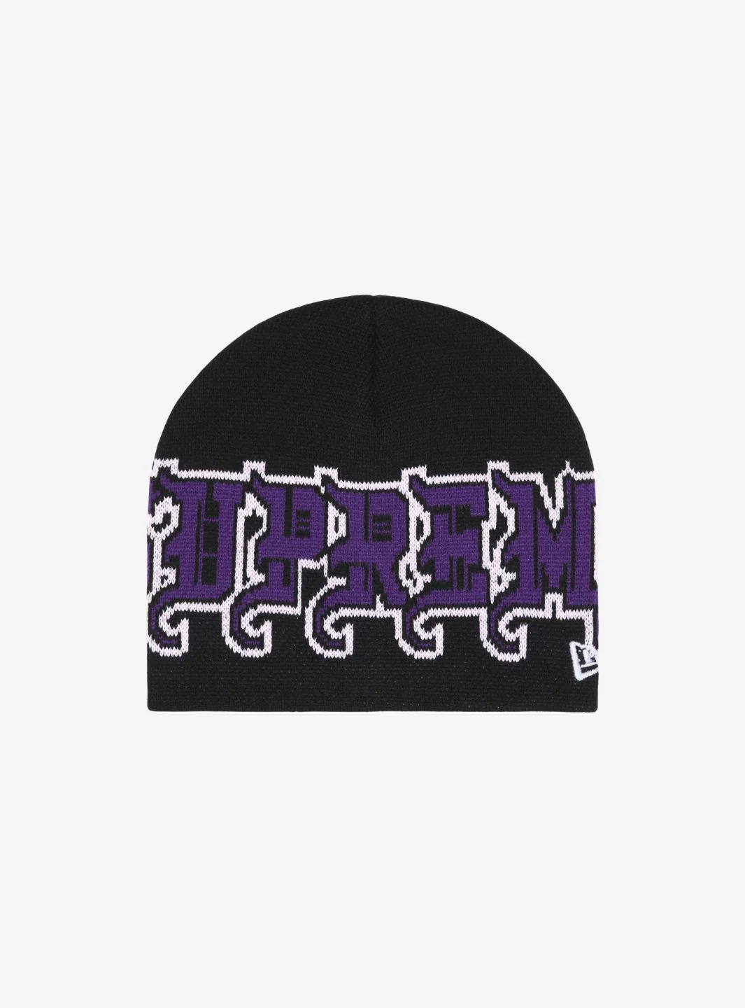 Supreme New Era Outline Beanie Black