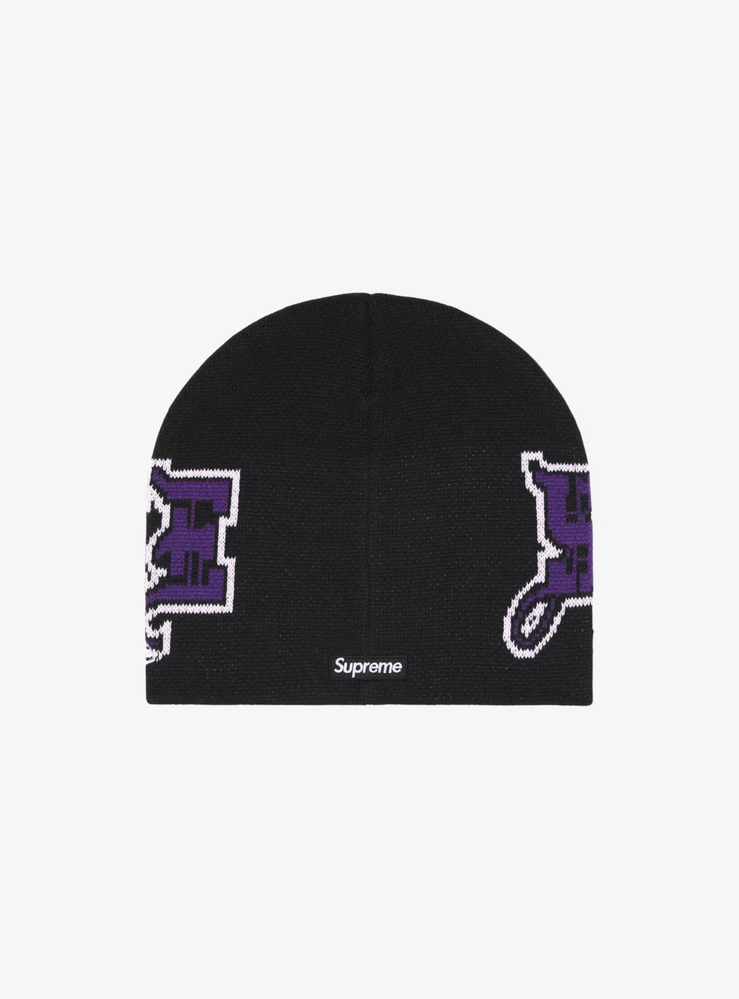 Supreme New Era Outline Beanie Black - Image 2