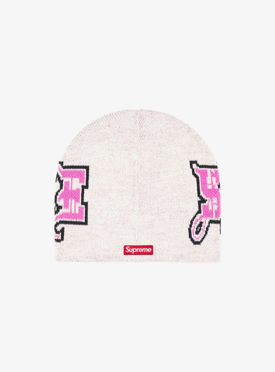 Supreme New Era Outline Beanie White - Image 2