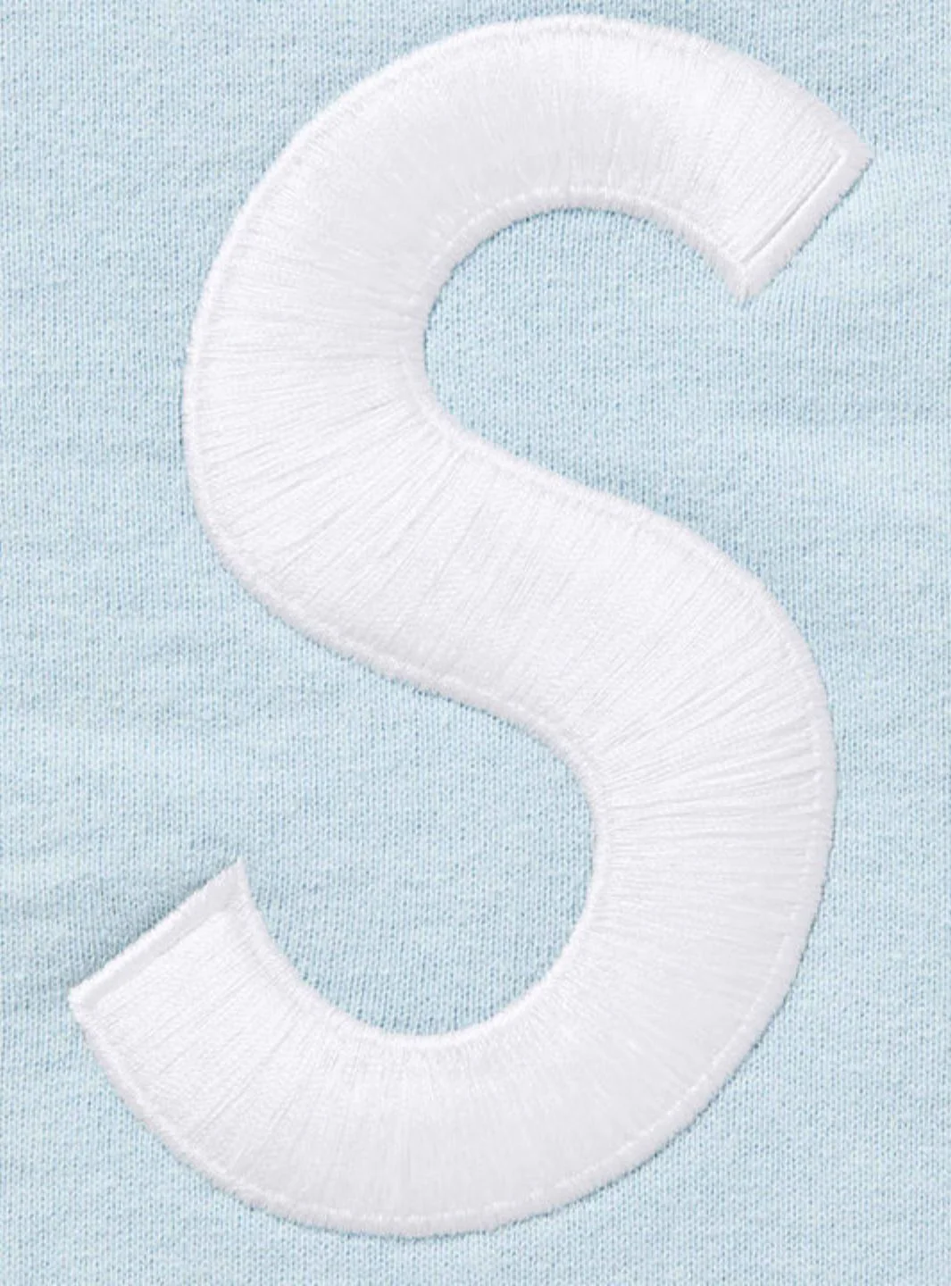 Supreme S Logo Zip Up Hooded Sweatshirt Light Blue (FW25) - Image 2